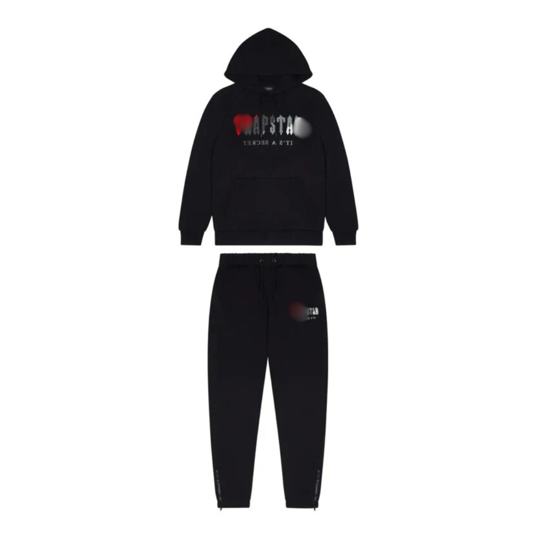 TRAP TRACKSUIT CHENILLE - BLACK/RED