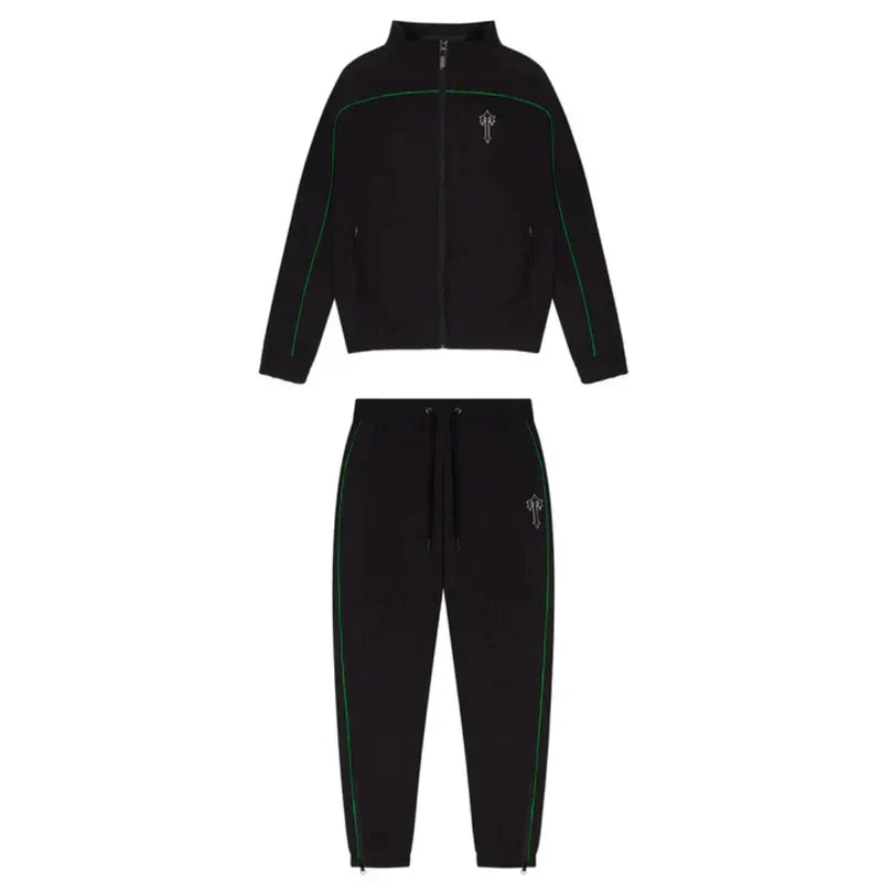 TRAP ARCH PANEL SHELLSUIT - BLACK/GREEN