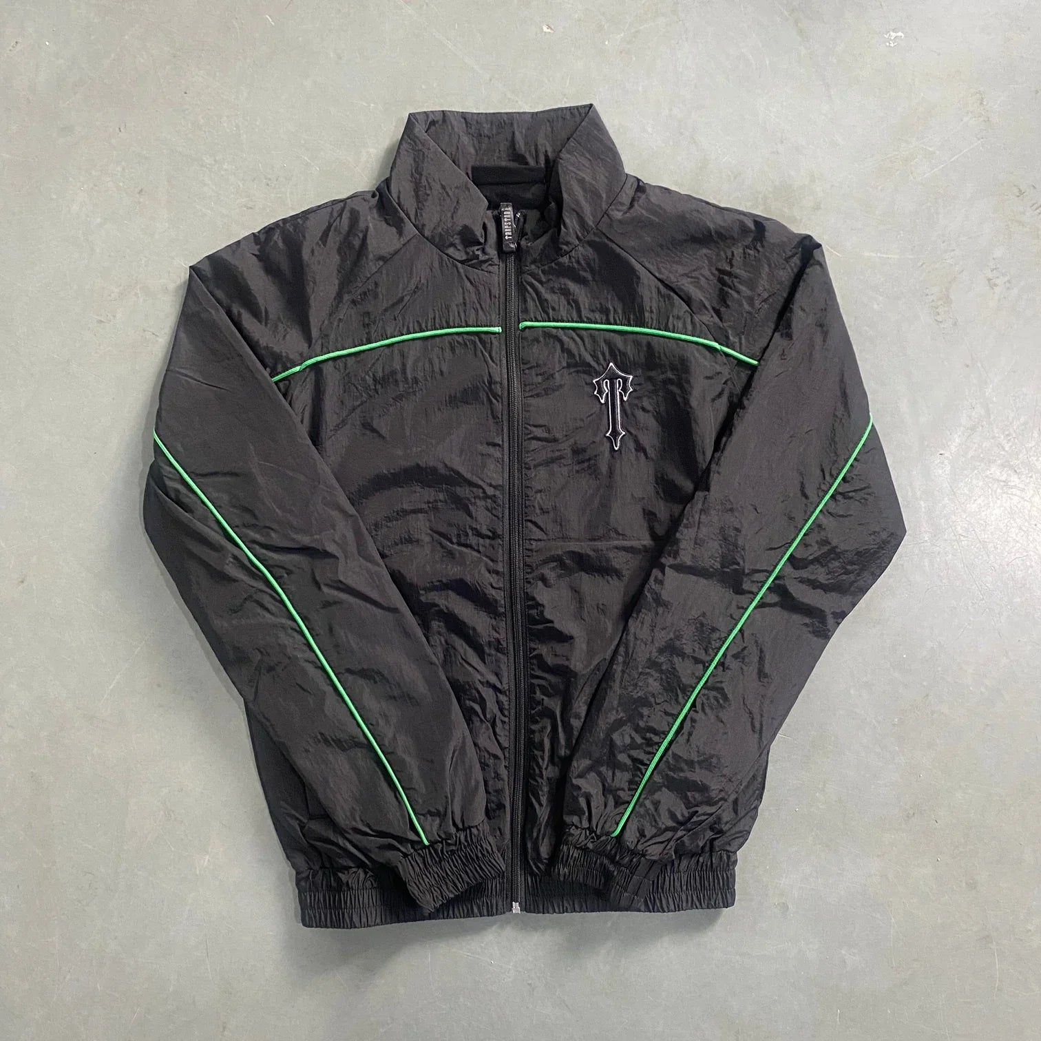 TRAP ARCH PANEL SHELLSUIT - BLACK/GREEN