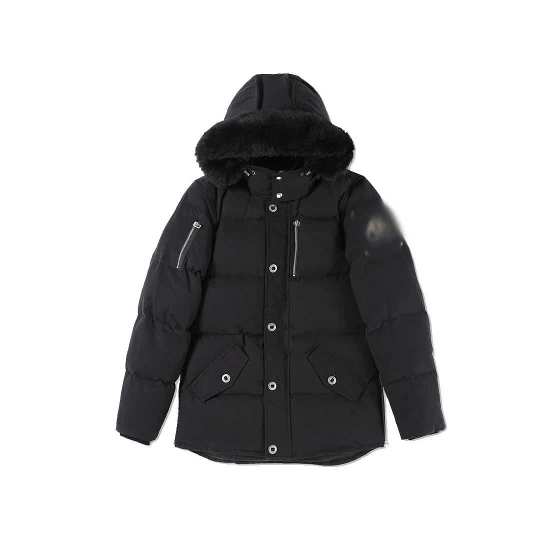 KNUCKLE PUFFER JACKET - BLACK