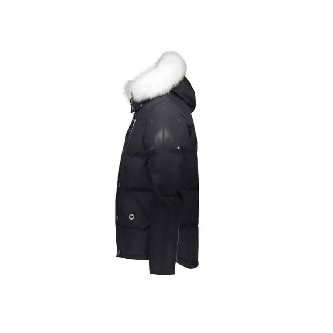 KNUCKLE PUFFER JACKET - NAVY/WHITE